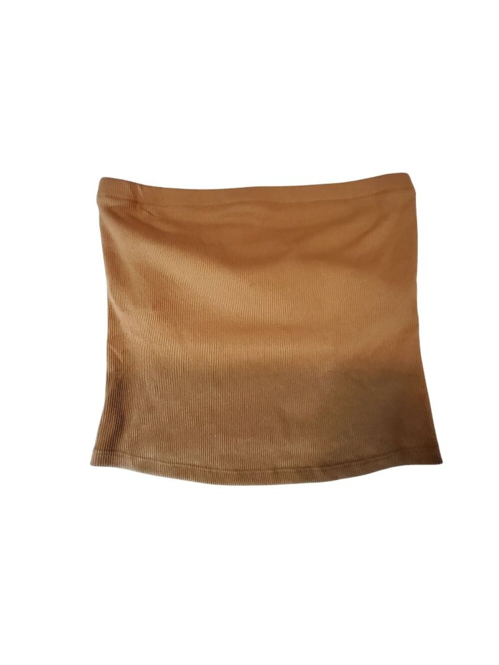 A.New Day Womens Ribbed Crop Tube top  Versatile tan color Small  Lightweight